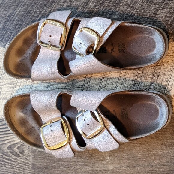 Birkenstock Arizona Sandals Suede Leather Birks - Picture 5 of 7